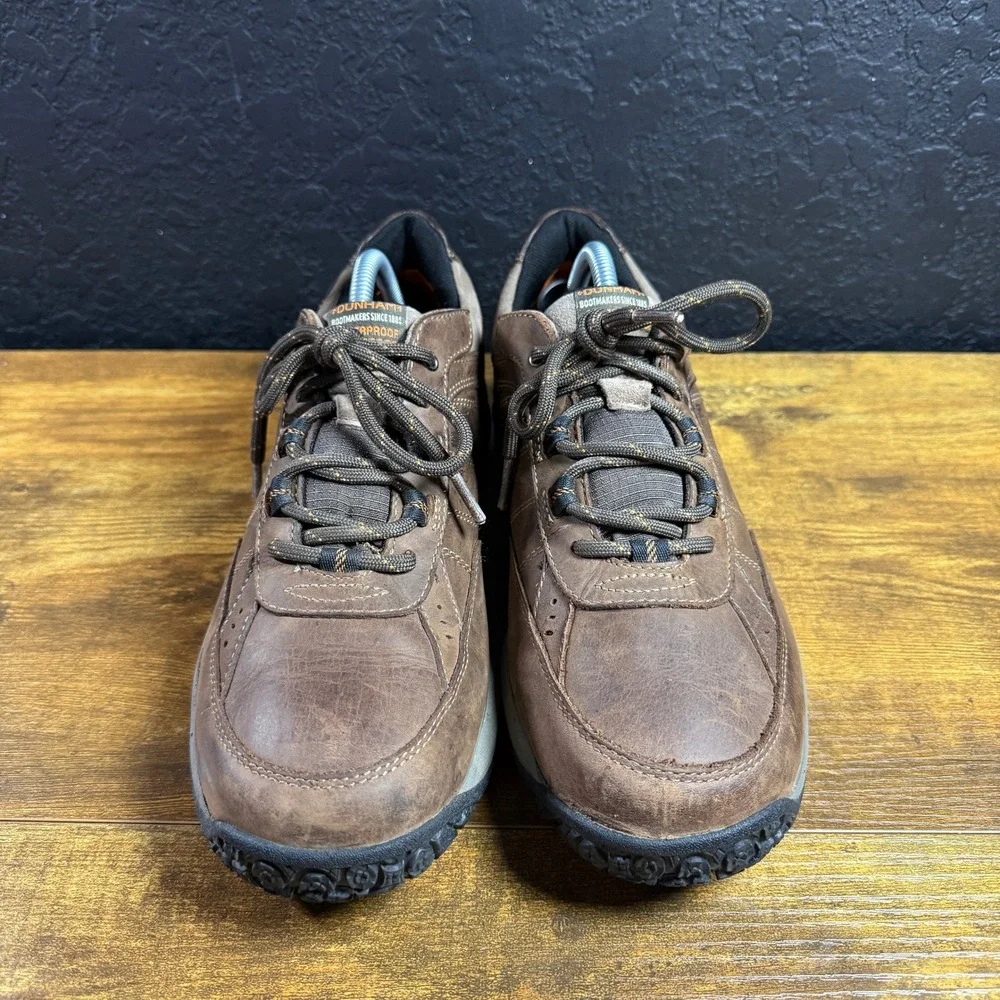 Dunham Burlington DAM01DBR Brown Leather Waterproof Oxford Mens 10.5 D